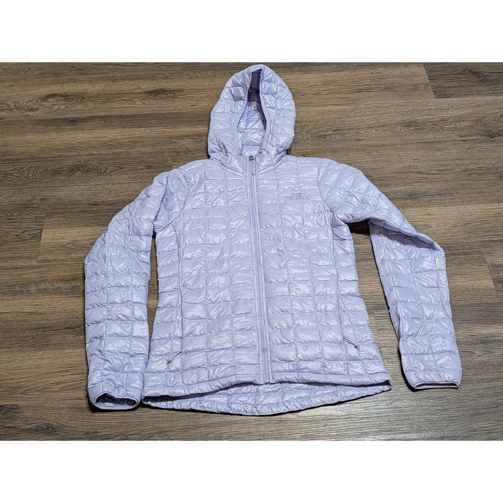 The North Face Womens ThermoBall Eco Hoodie Puffer Jacket‎ Lavender Purple XS